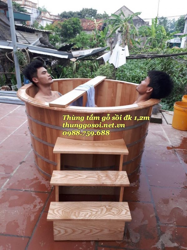 bán bồn tắm gỗ đôi