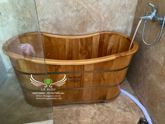 bồn tắm gỗ cho hotel