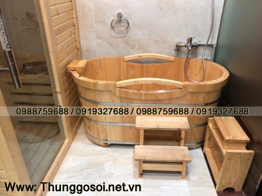bồn tắm gỗ hinoki