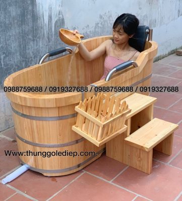 bồn tắm gỗ 
