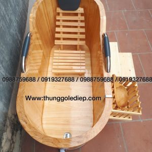 bồn tắm gỗ oval