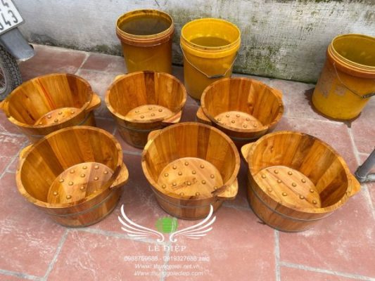 bán chậu gỗ ngâm chân cao cấp