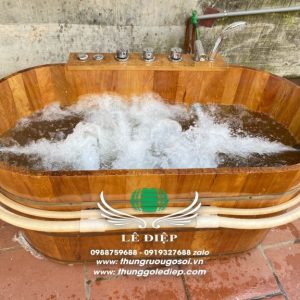 bồn gỗ massage