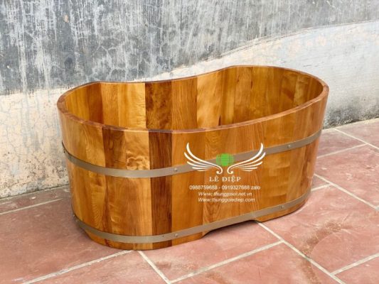 bồn tắm gỗ trẻ em