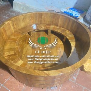 bồn tròn gỗ pơ mu